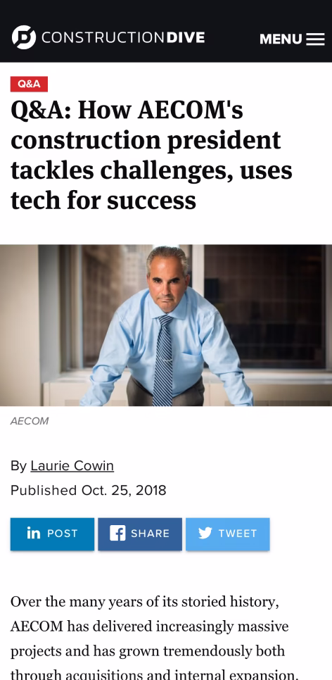Construction Dive press coverage
