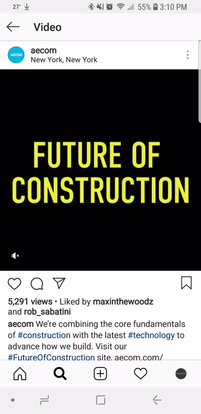 AECOM Future of Construction social toolkit, Instagram Story asset