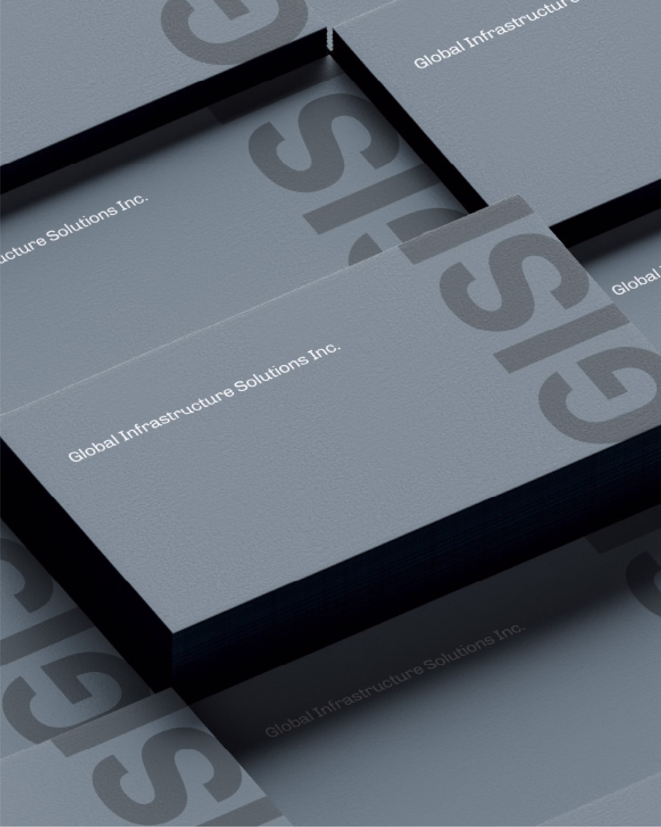 GISI business card system, brand application