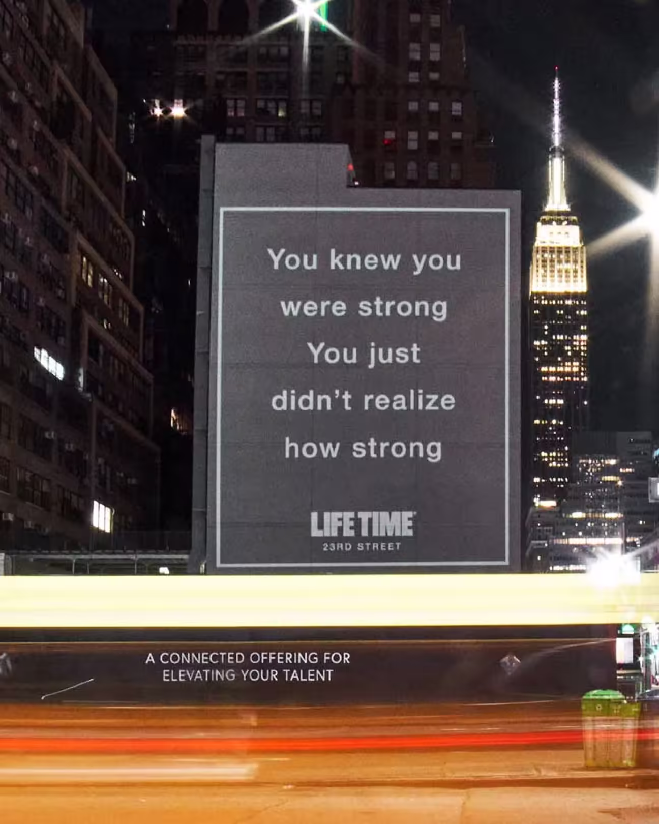 Life Time NYC projection mapping, Chelsea