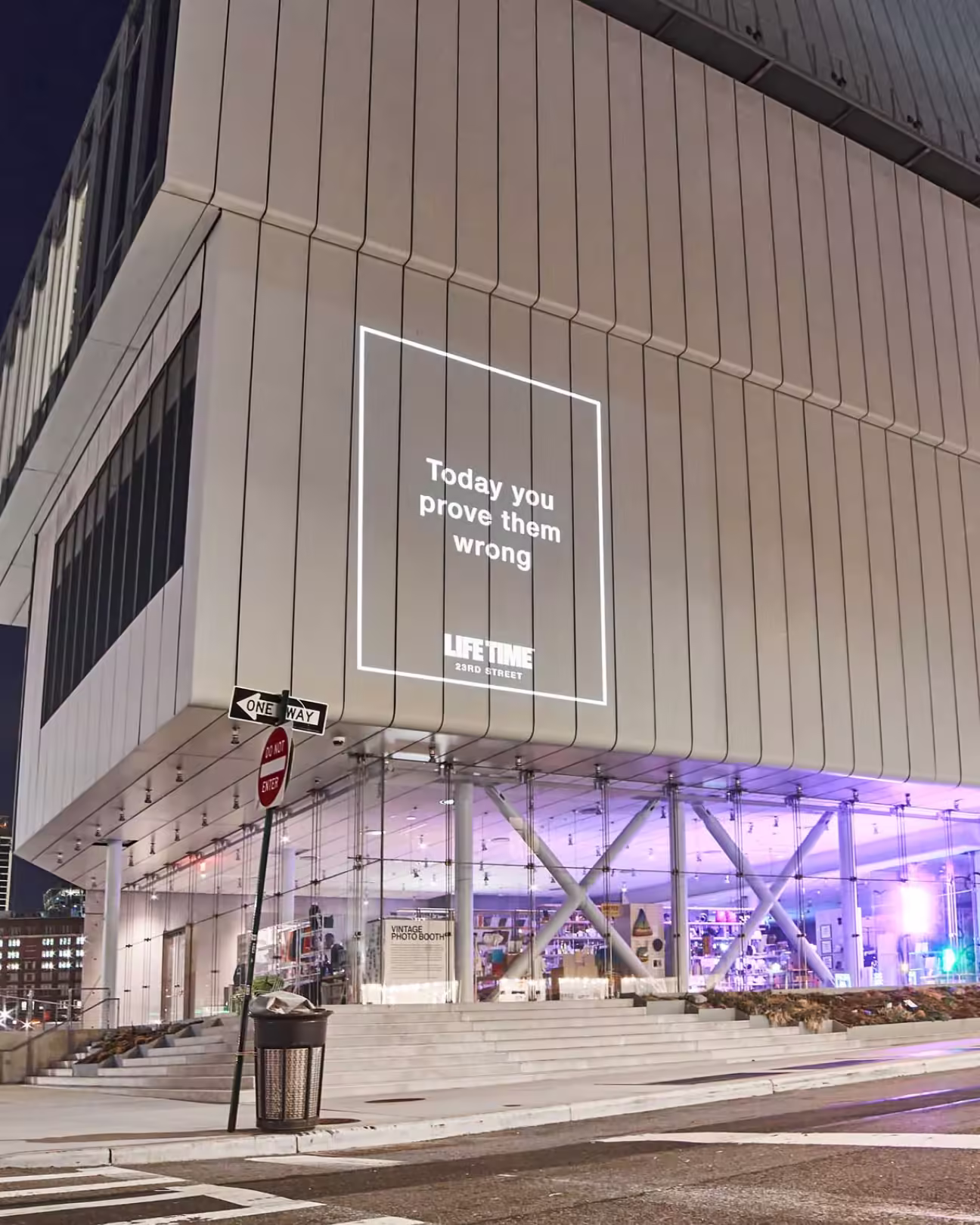 Life Time NYC projection mapping at the Whitney Museum
