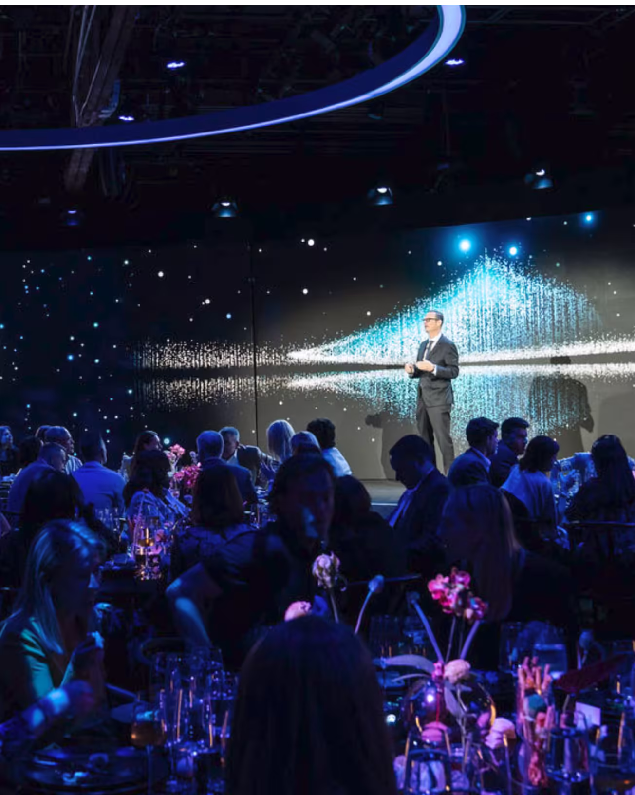 Paramount Upfronts keynote stage, LED detail