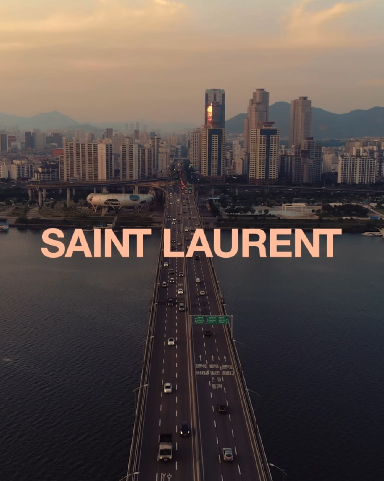 Saint Laurent SS21 global city flythrough, campaign film capture