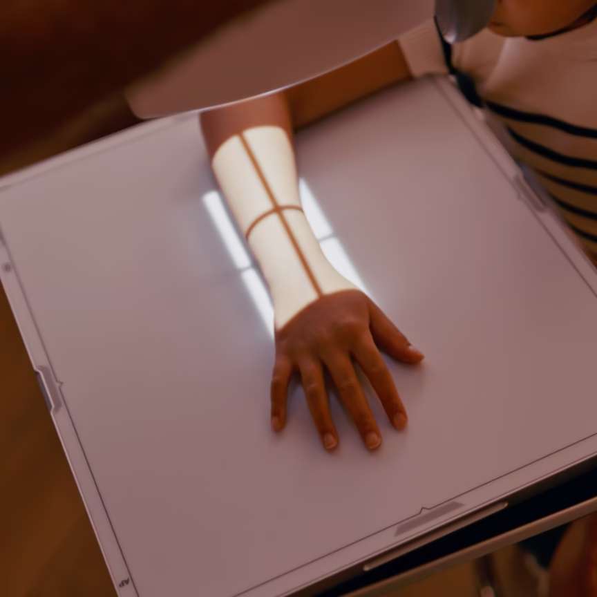 Sollis Health x-ray room vignette, campaign still
